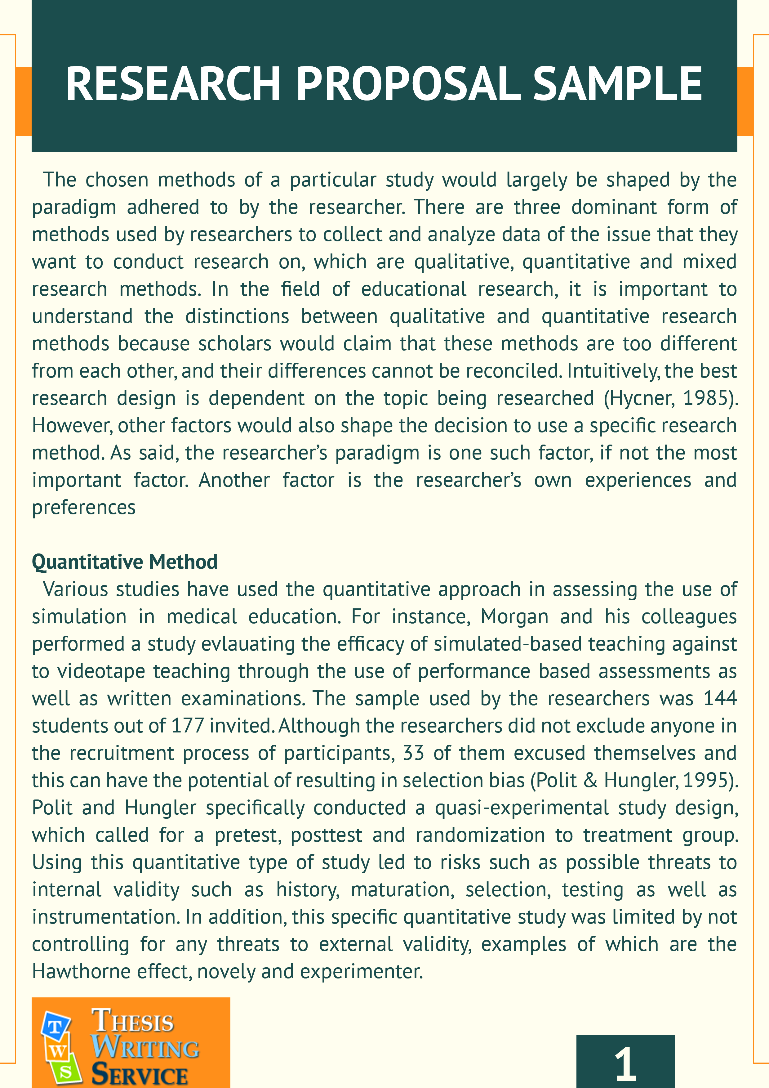 activity plan for research proposal