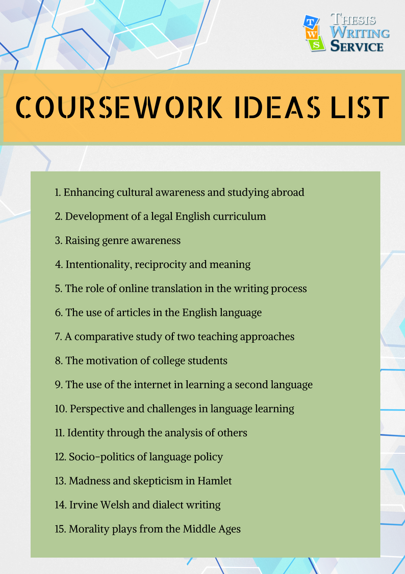 The best custom coursework writing is waiting for you 