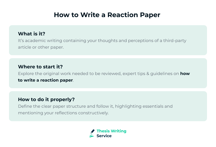 how to write a reaction paper how to write a reaction paper